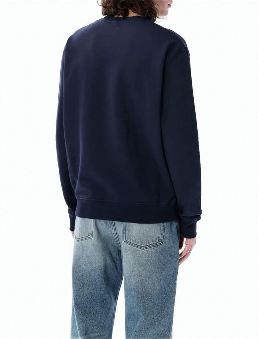 Relaxed-Fit Cotton Sweatshirt with Embroidered Heart