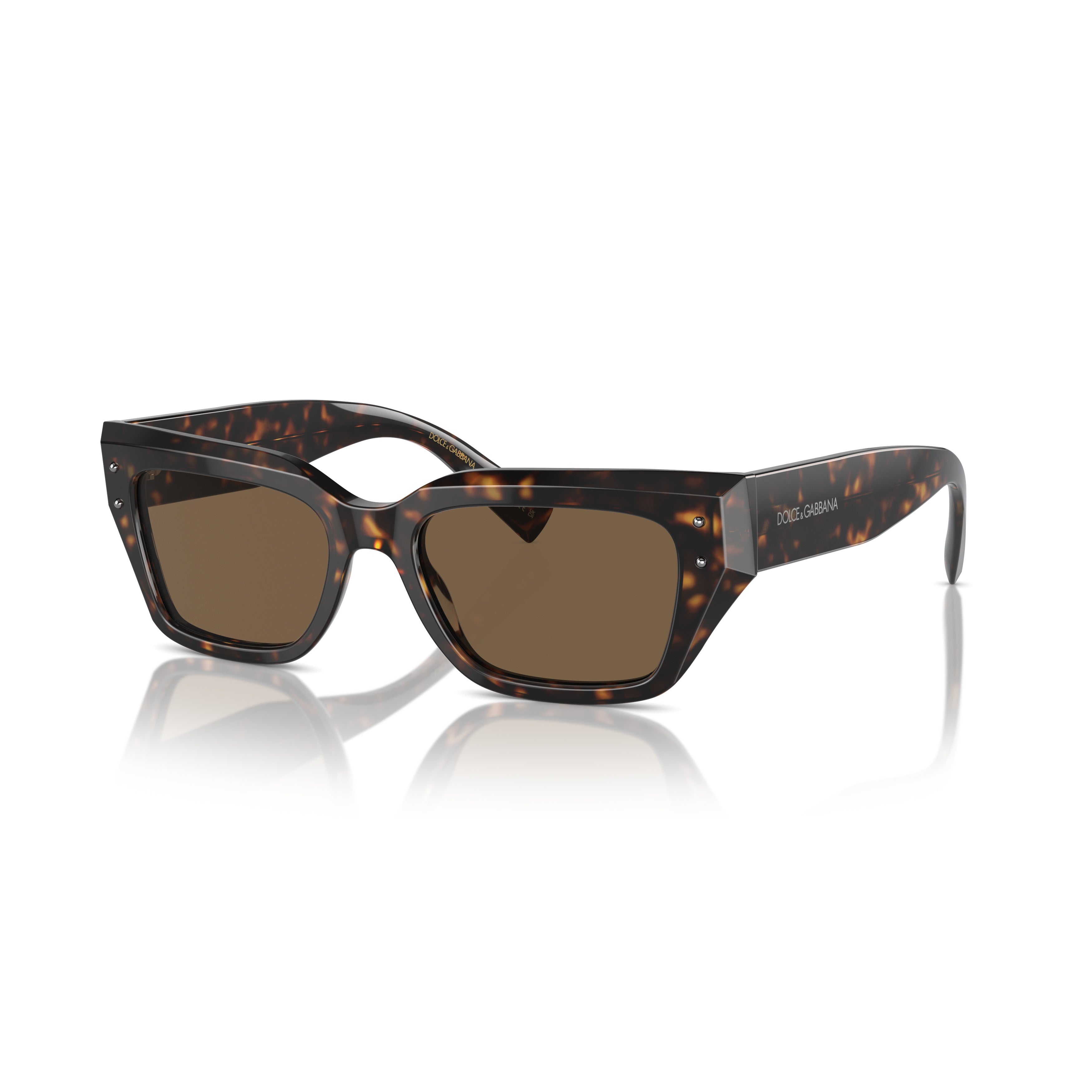 0dg4462 Rectangular Tortoiseshell Acetate Sunglasses