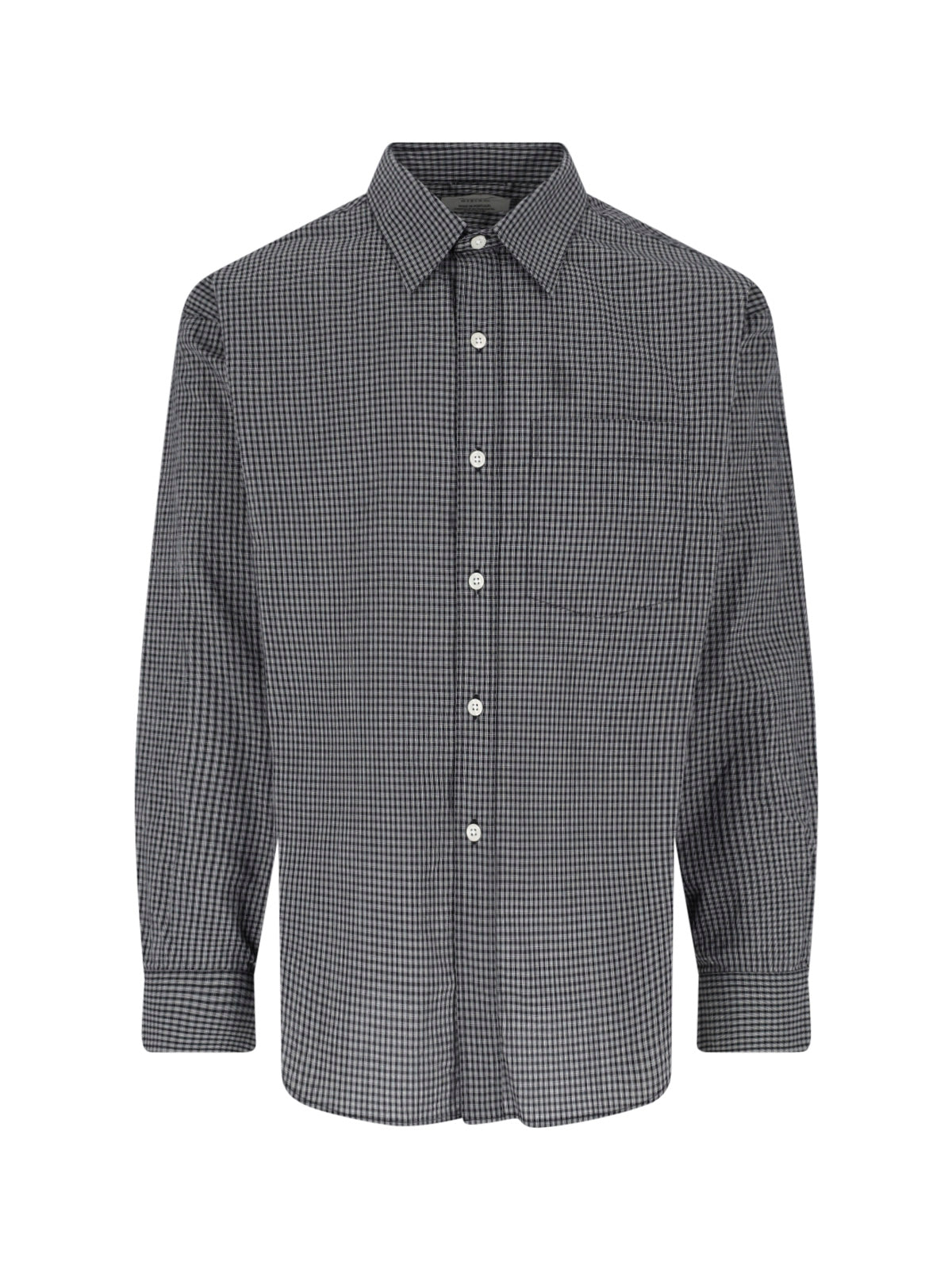 Black Executive Checkered Cotton Shirt