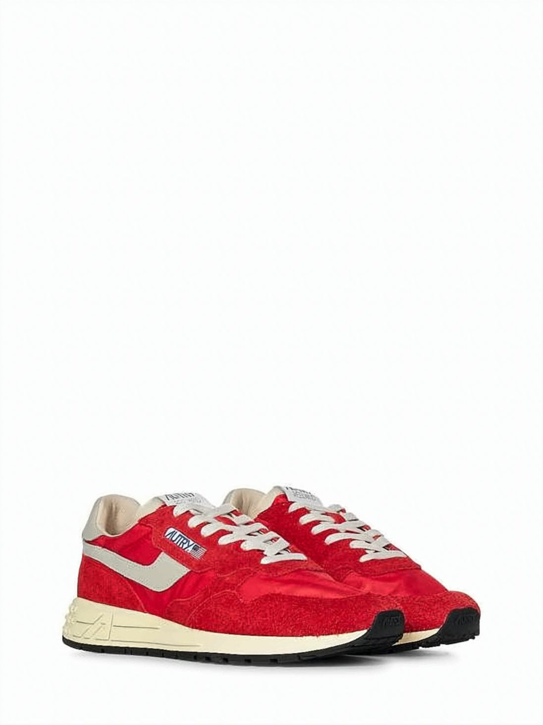 Retro-Inspired Red Sneakers with Suede