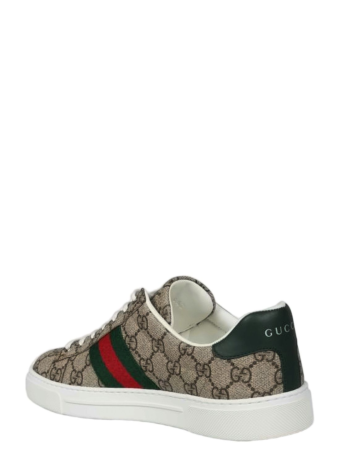 Canvas Sneakers with Iconic Monogram and Striped Accents