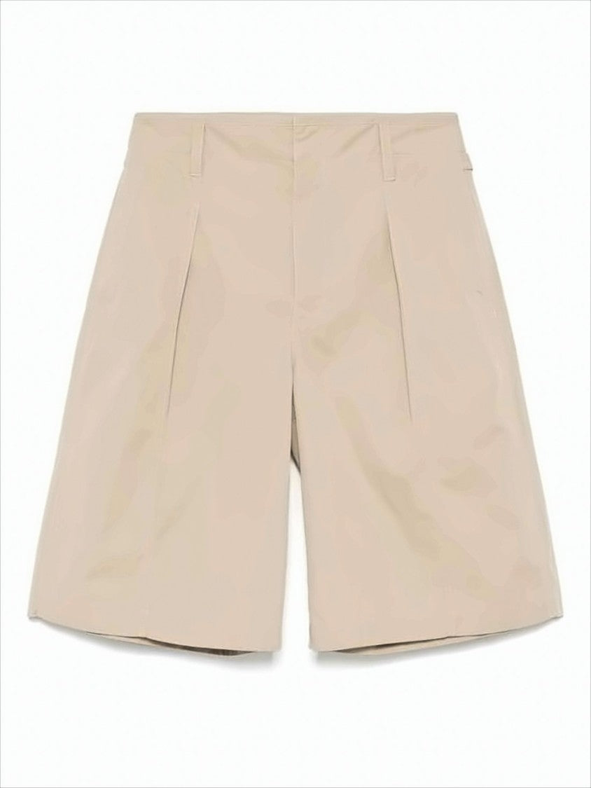 Knee-Length Relaxed Fit Shorts with Adjustable Waist Tabs