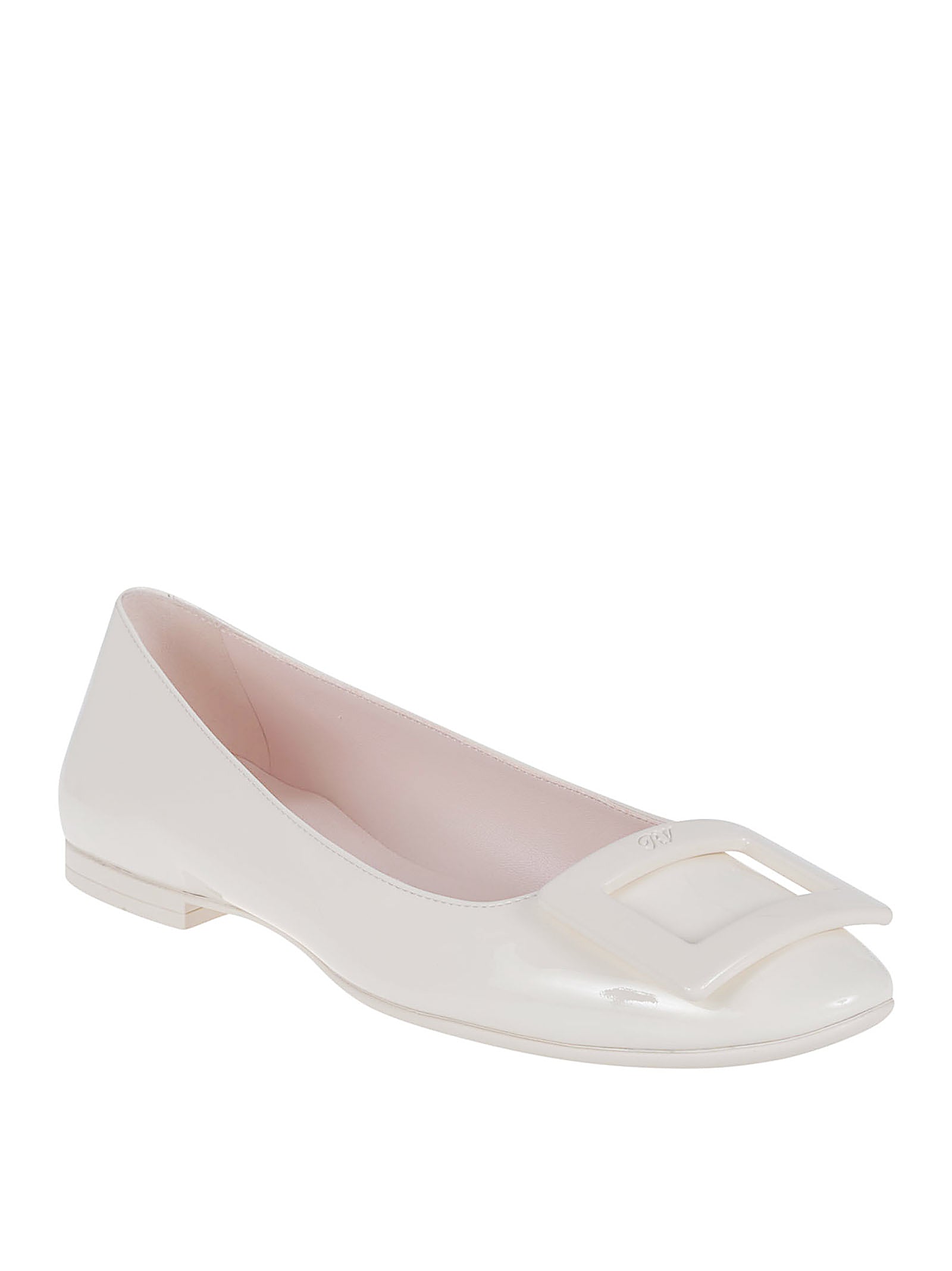 Pointed Toe Flats with Decorative Buckle Detail
