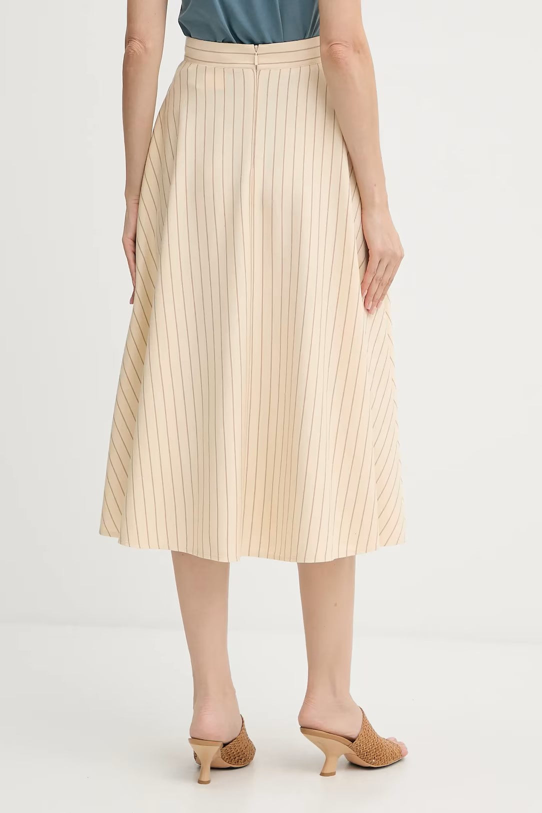 Midi-Length Skirt With Refined Silhouette