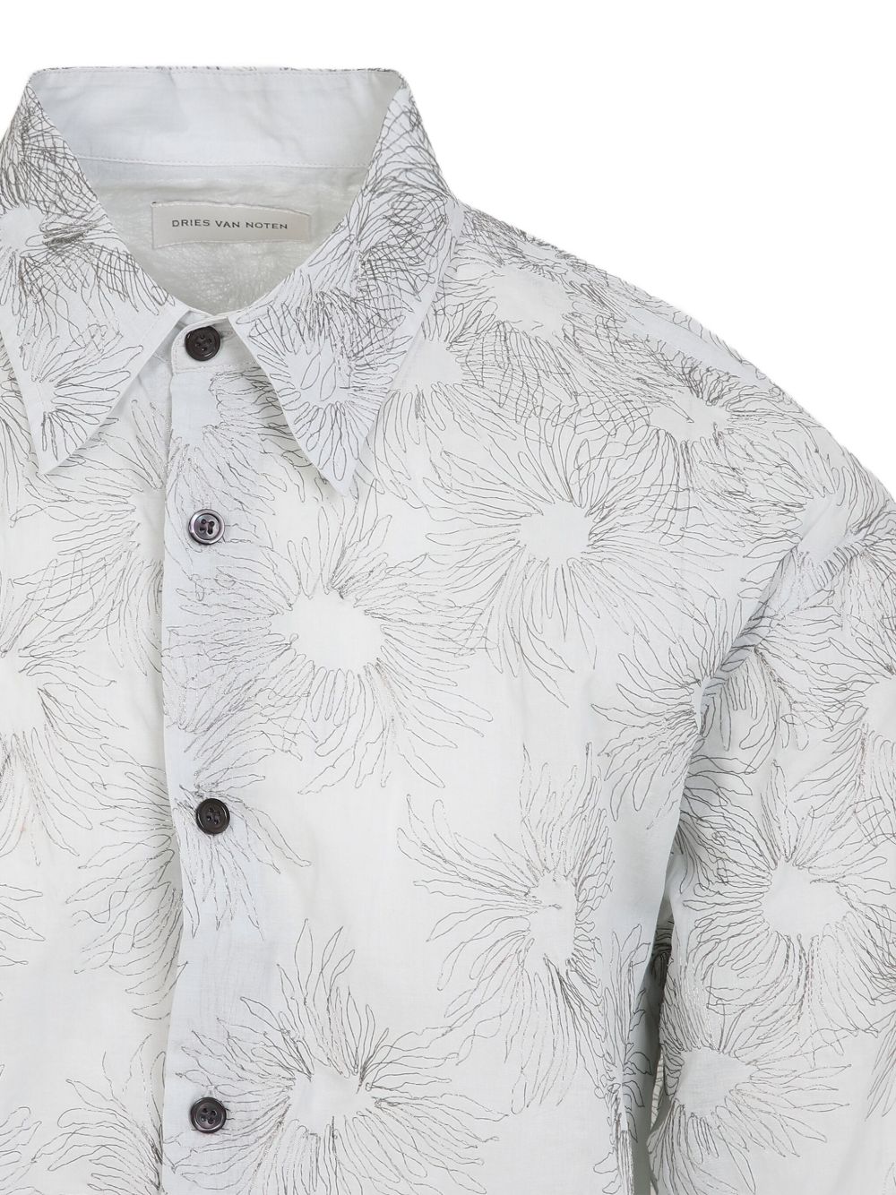Floral Patterned Button-Up Shirt
