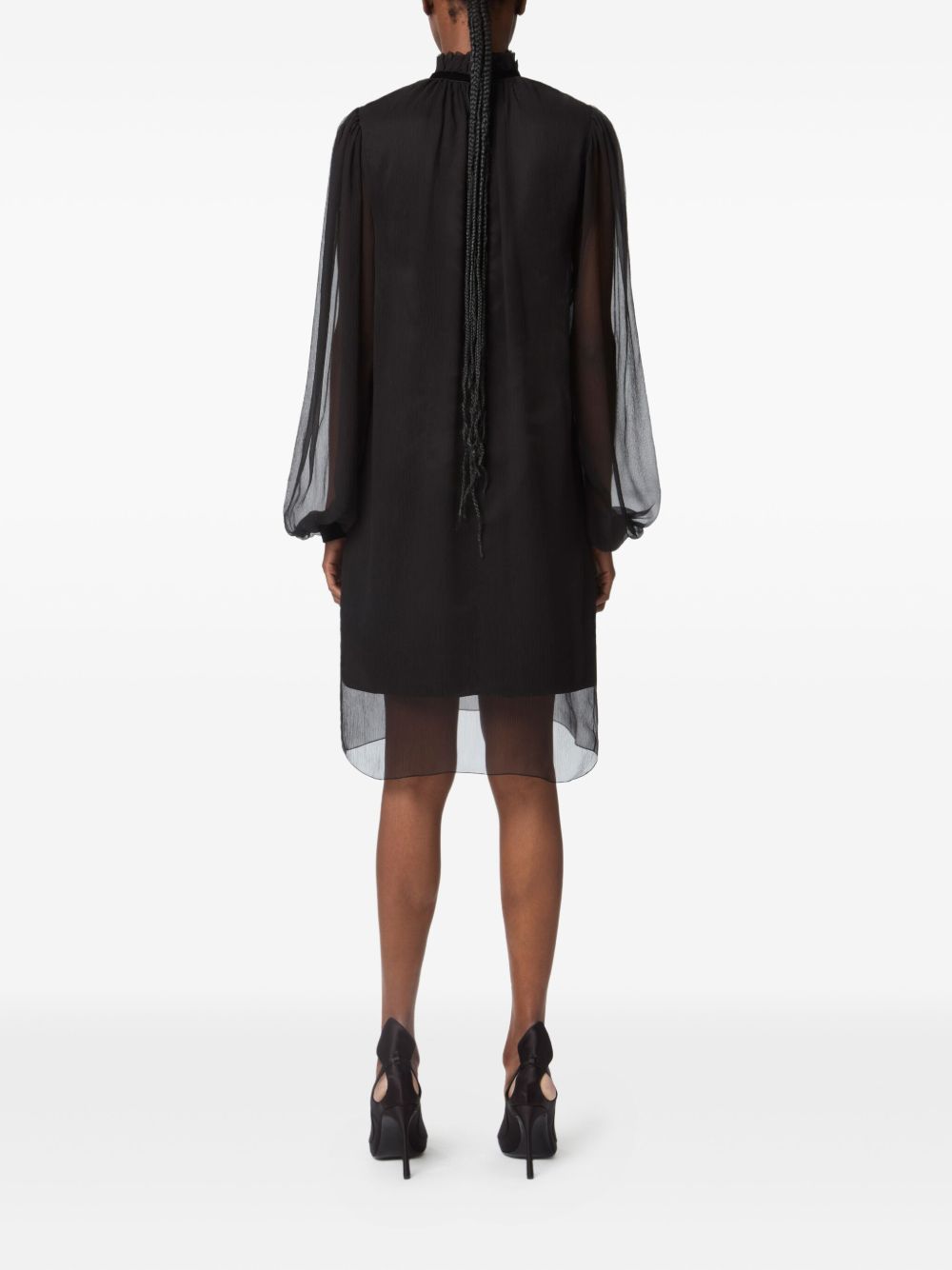 Balloon Sleeve Mini Dress