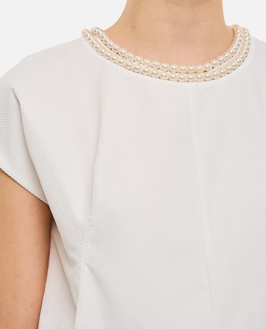Pearl Neckline Blouse