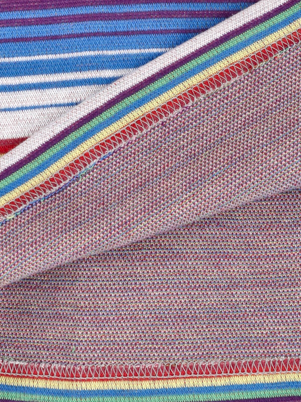 Multicolored Striped Knitwear With Crew Neckline