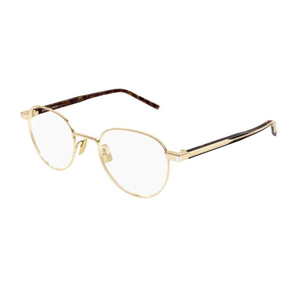 Sl 781 Linea Corner Angle Optical Frame In Gold-Tone Metal