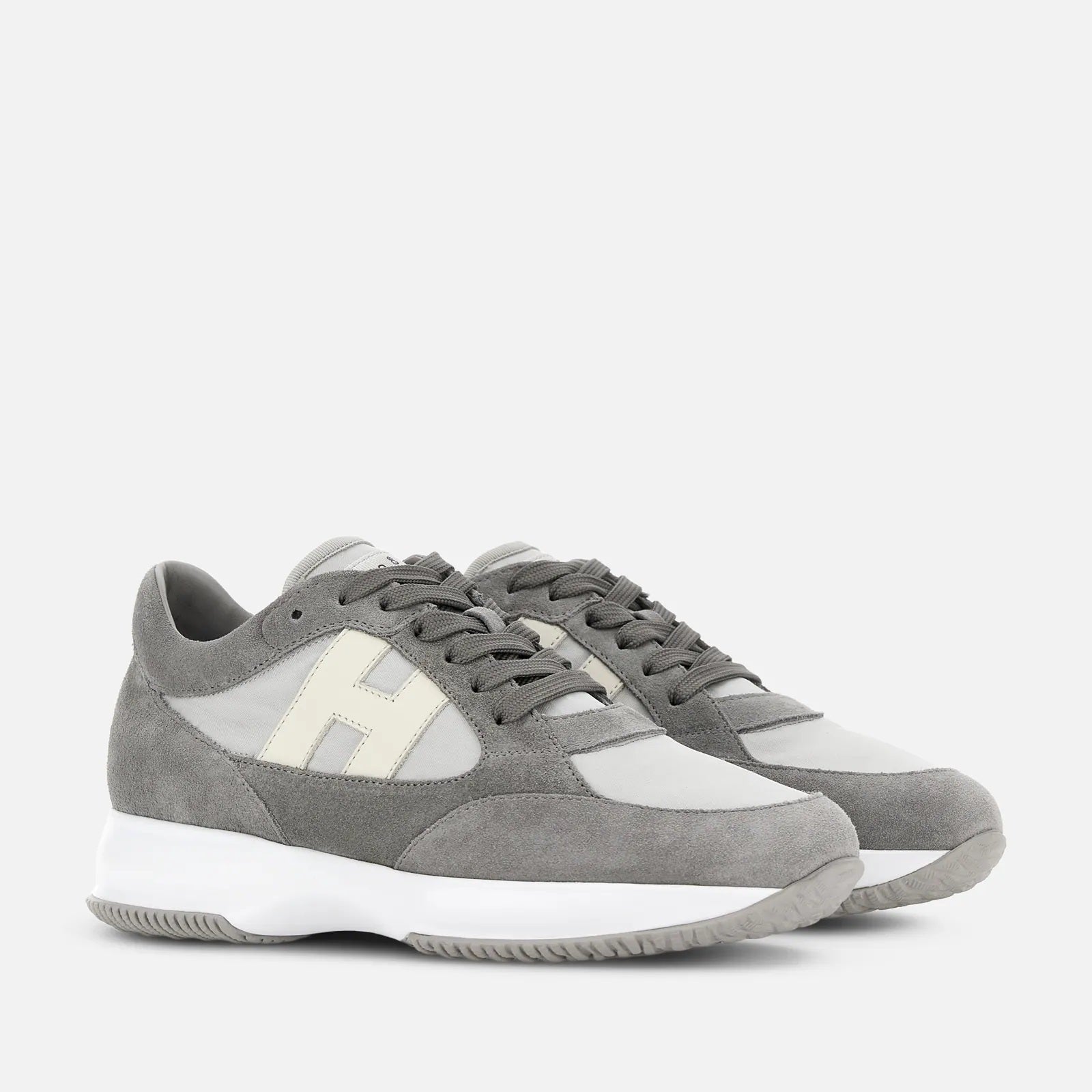 Interactive Lace-Up Sneakers in Calfskin