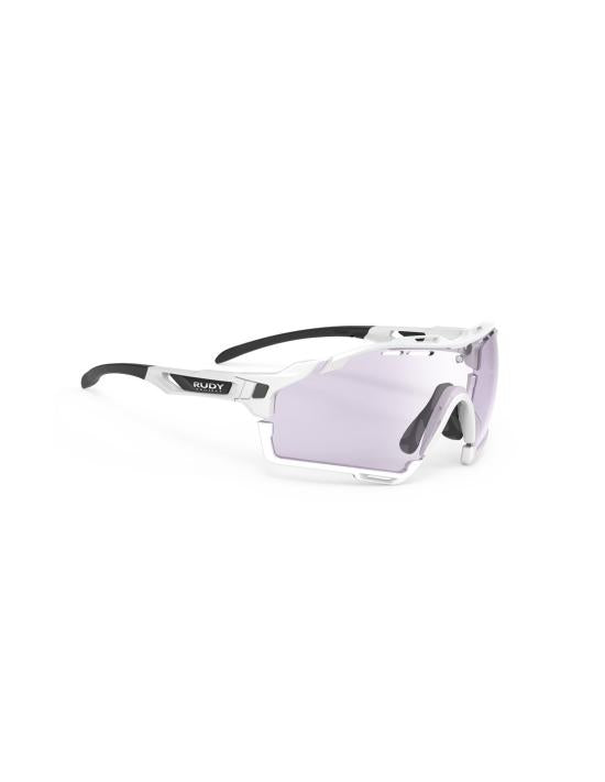 Sporty Semi-Rimless Sunglasses with Angular Design