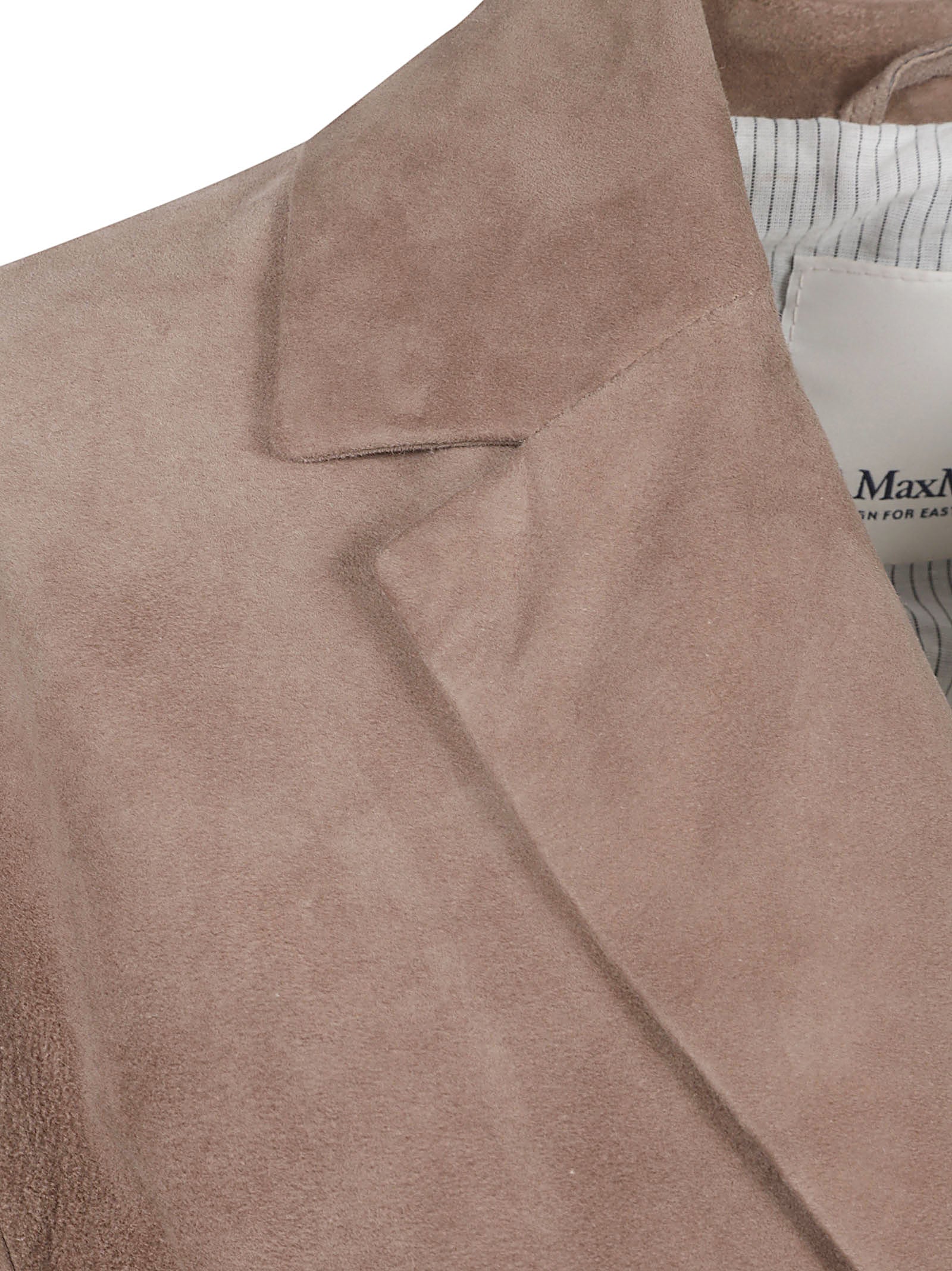Suede Jacket with Classic Lapel