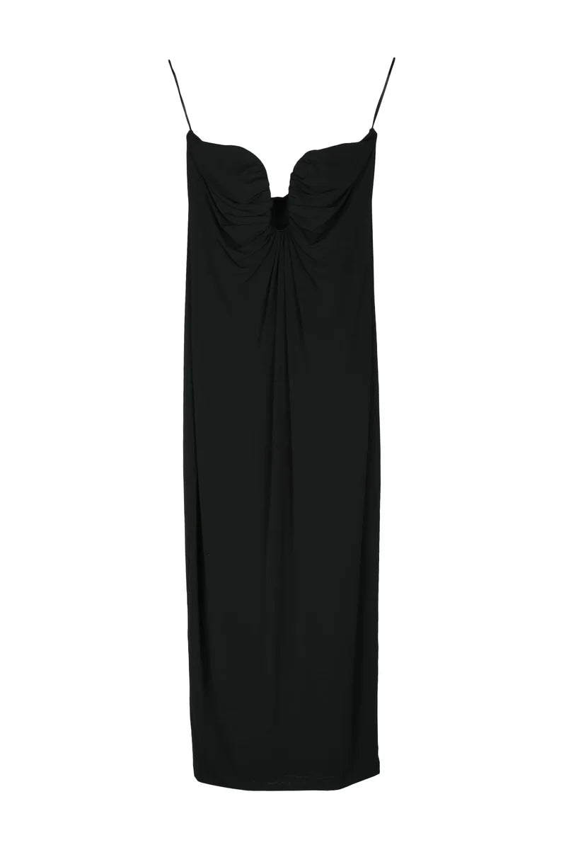 Longuette Lycra Dress - Black