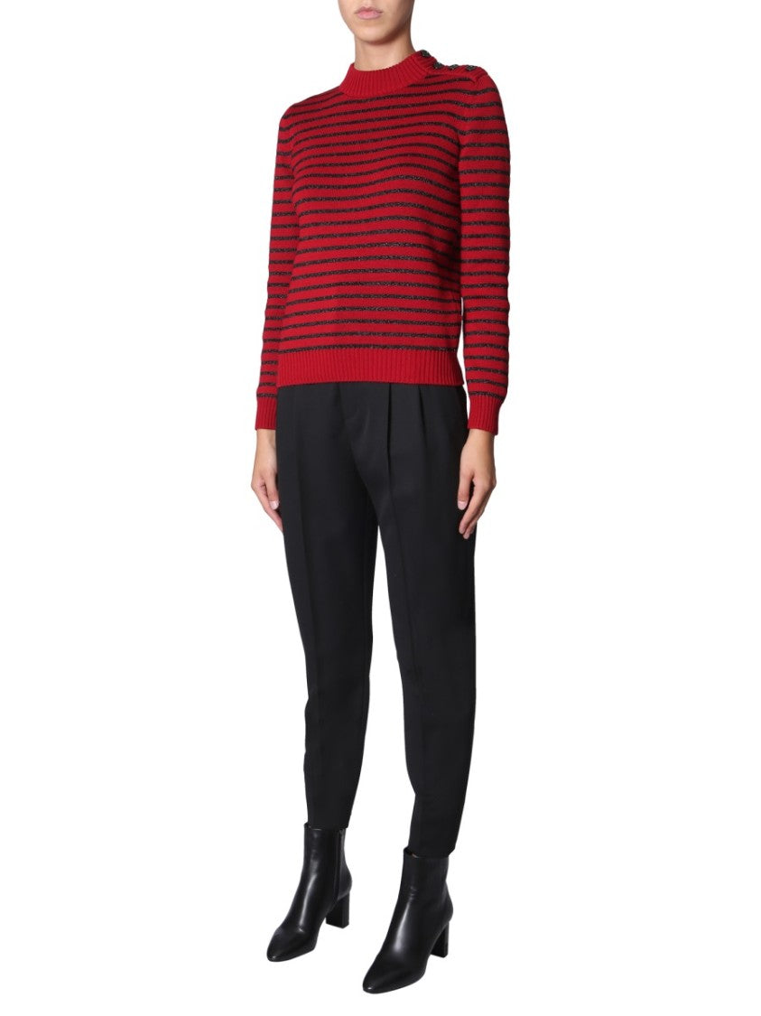 Ribbed Crew Neck Sweater