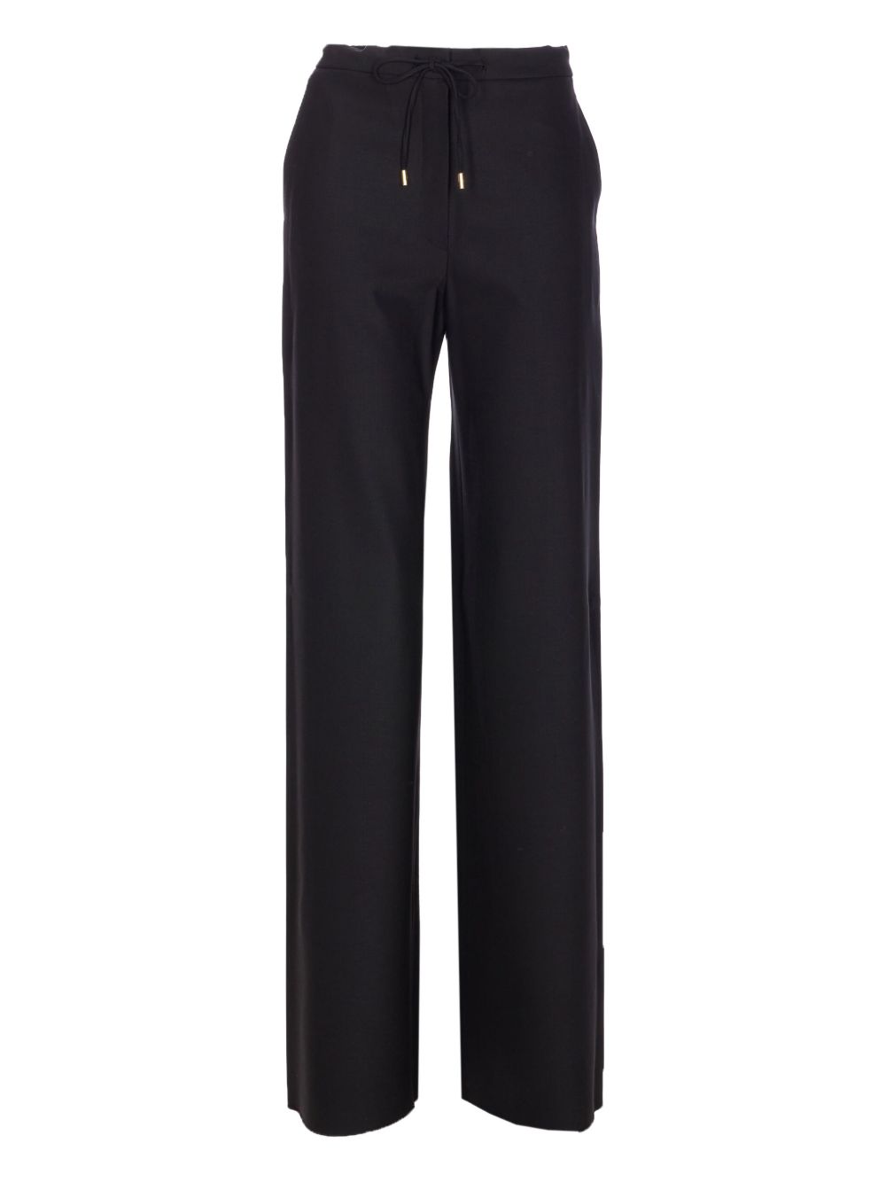 Straight-Leg Trousers With Adjustable Drawstring