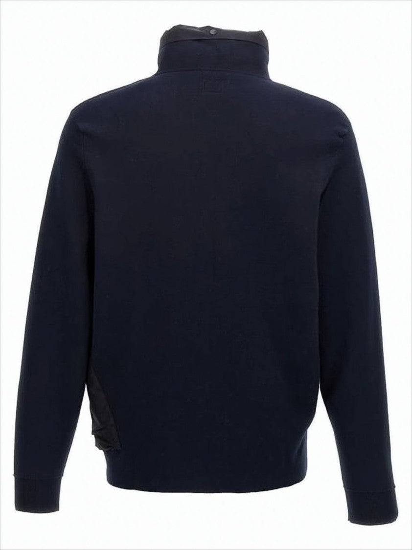 Minimalist Casual Jacket With High Collar And Textured Pocket