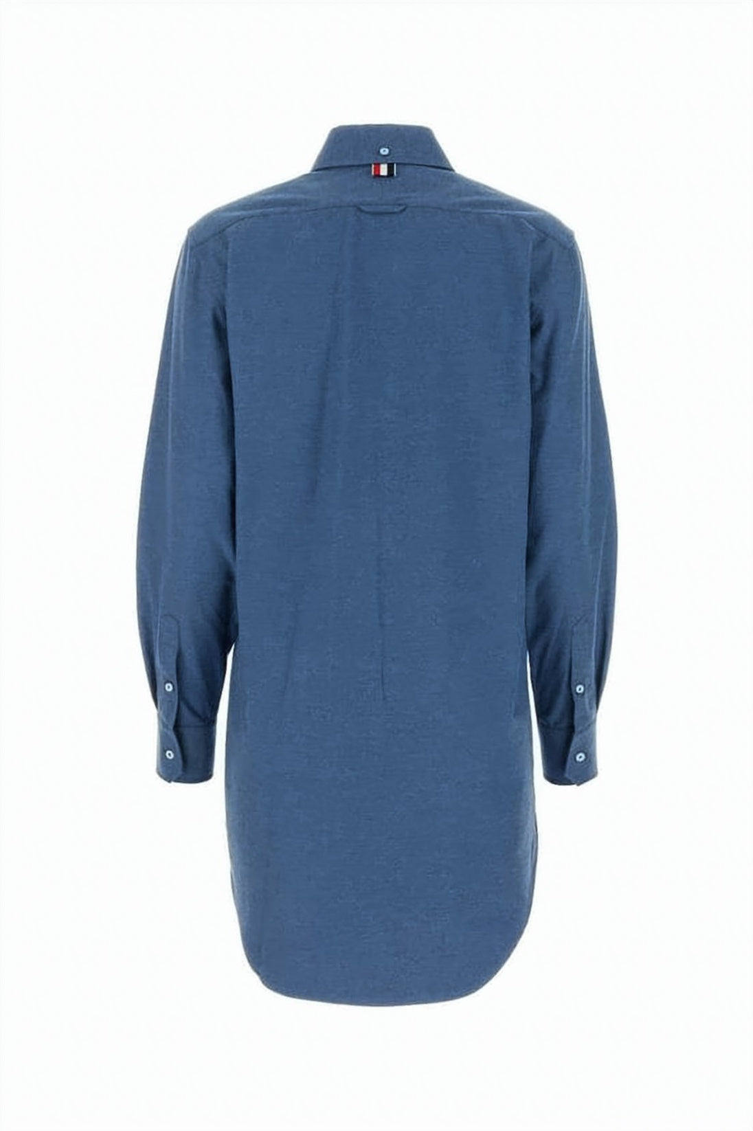 Long-Sleeved Cotton Shirt with Classic Collar
