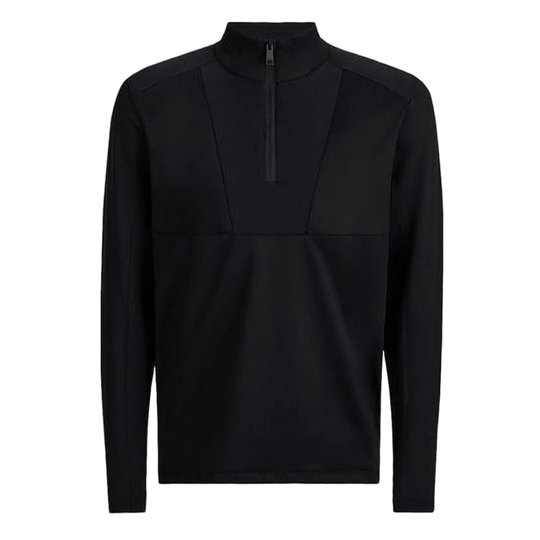 Long-Sleeve Activewear Top With High Collar And Zipper