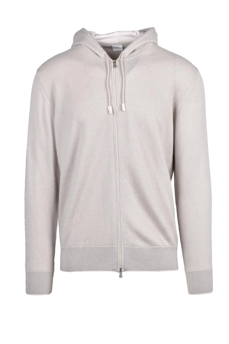 Zip Cardigan Cashmere - Beige