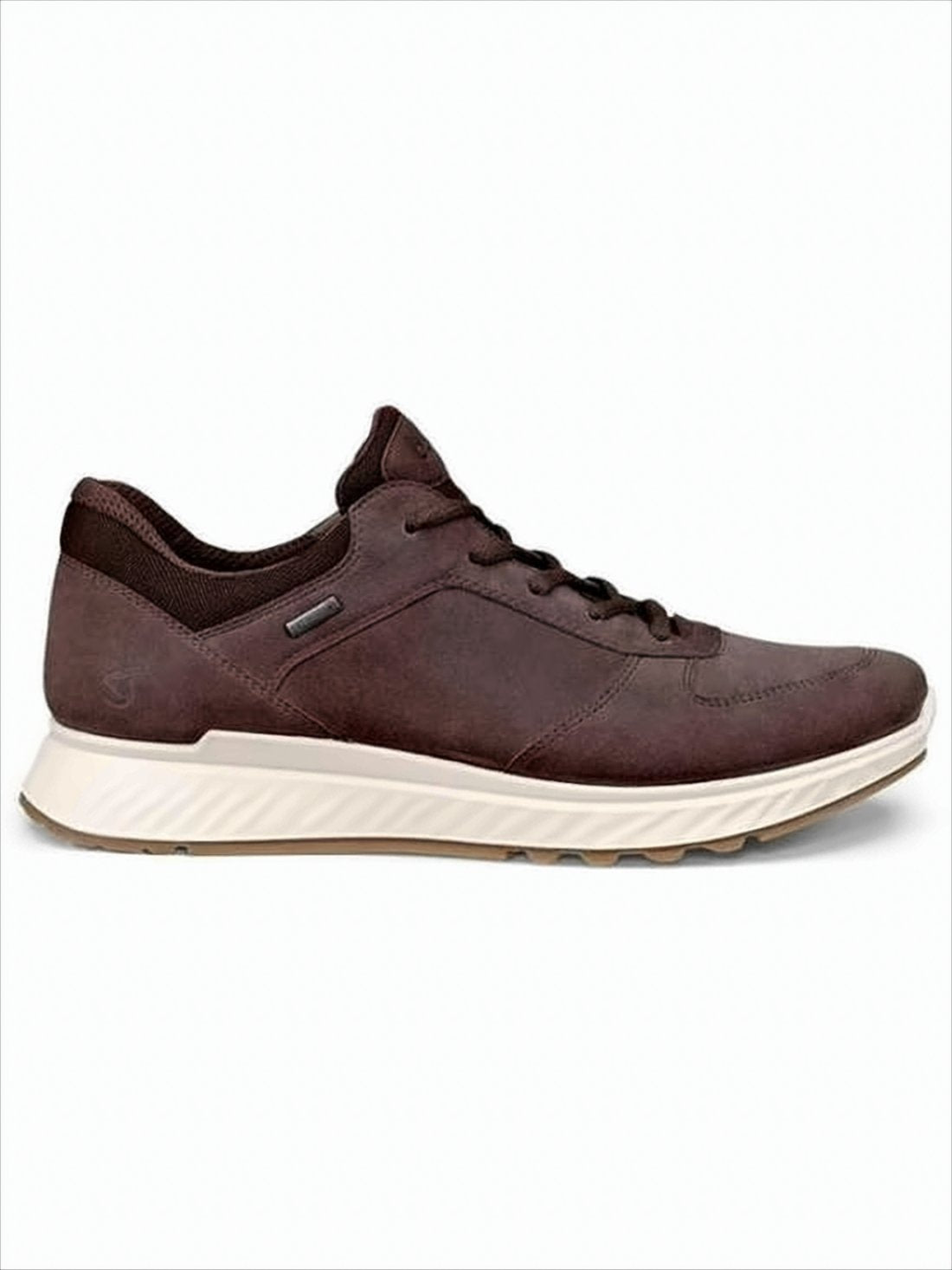 Smooth Leather Sneakers with Textured Outsole