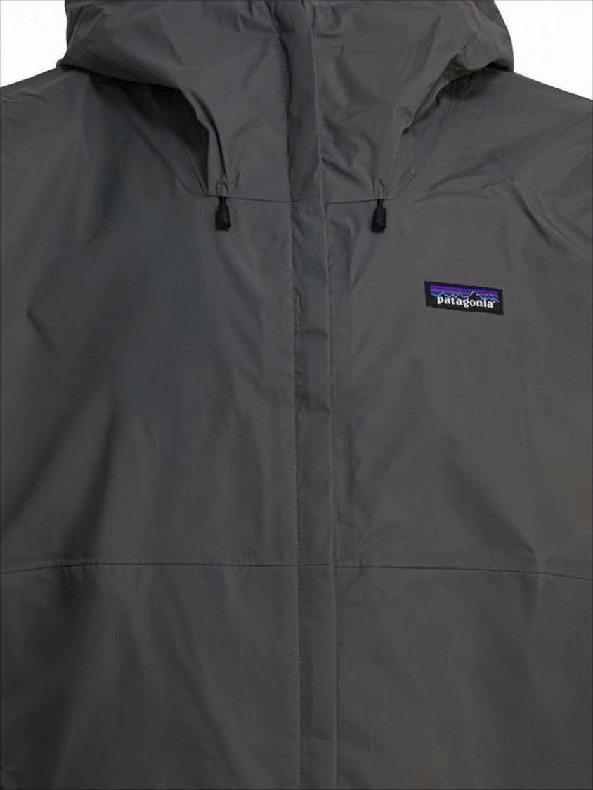 Minimalist Grey Nylon Jacket With Adjustable Features