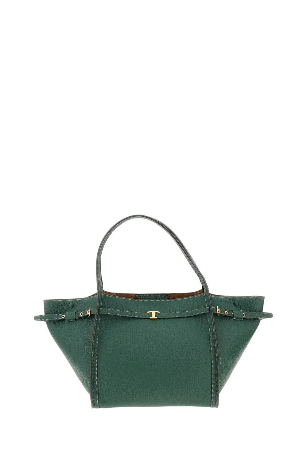 Green Medium Leather Shopping Bag