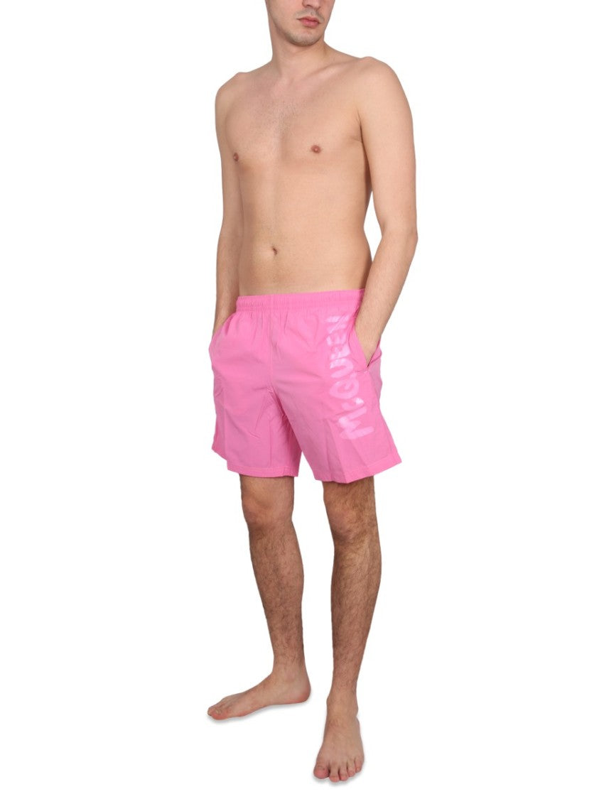 Logo Print Swimsuit