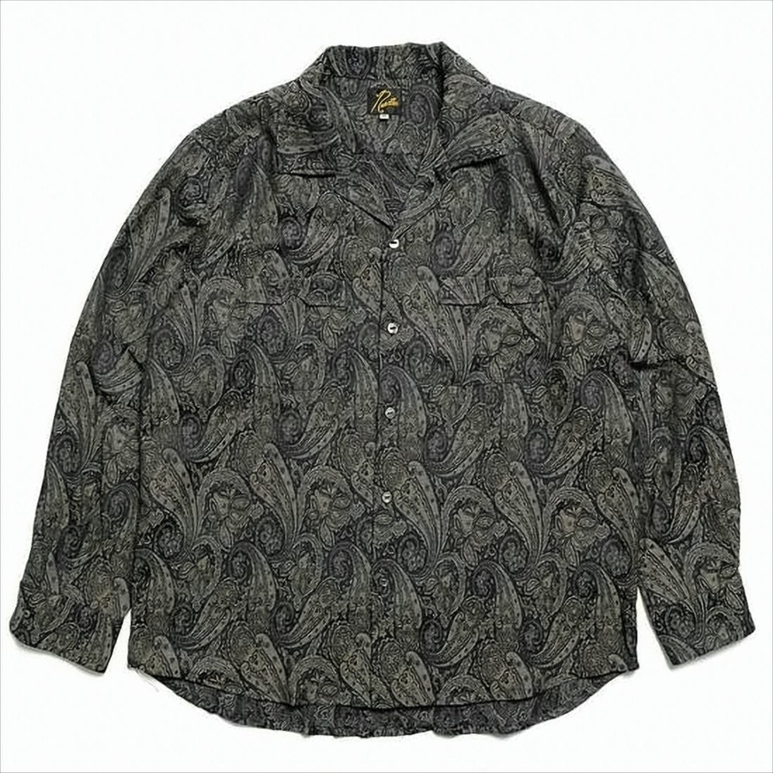 Relaxed Fit Paisley Pattern Long-Sleeve Shirt