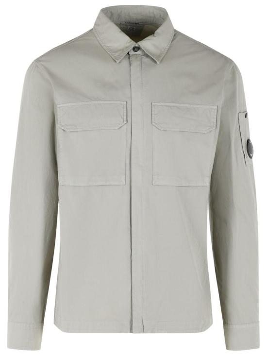 Classic Long-Sleeve Shirt with Distinctive Lens Detail