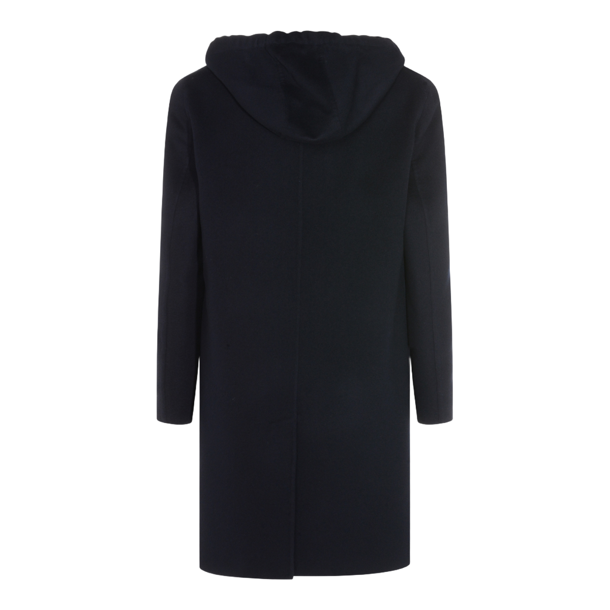 Hooded Coat with Button-Up Front