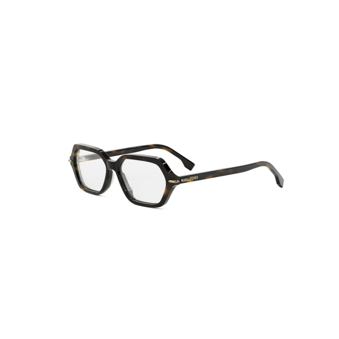 Fe50125i Geometric Hexagonal Tortoiseshell Sunglasses