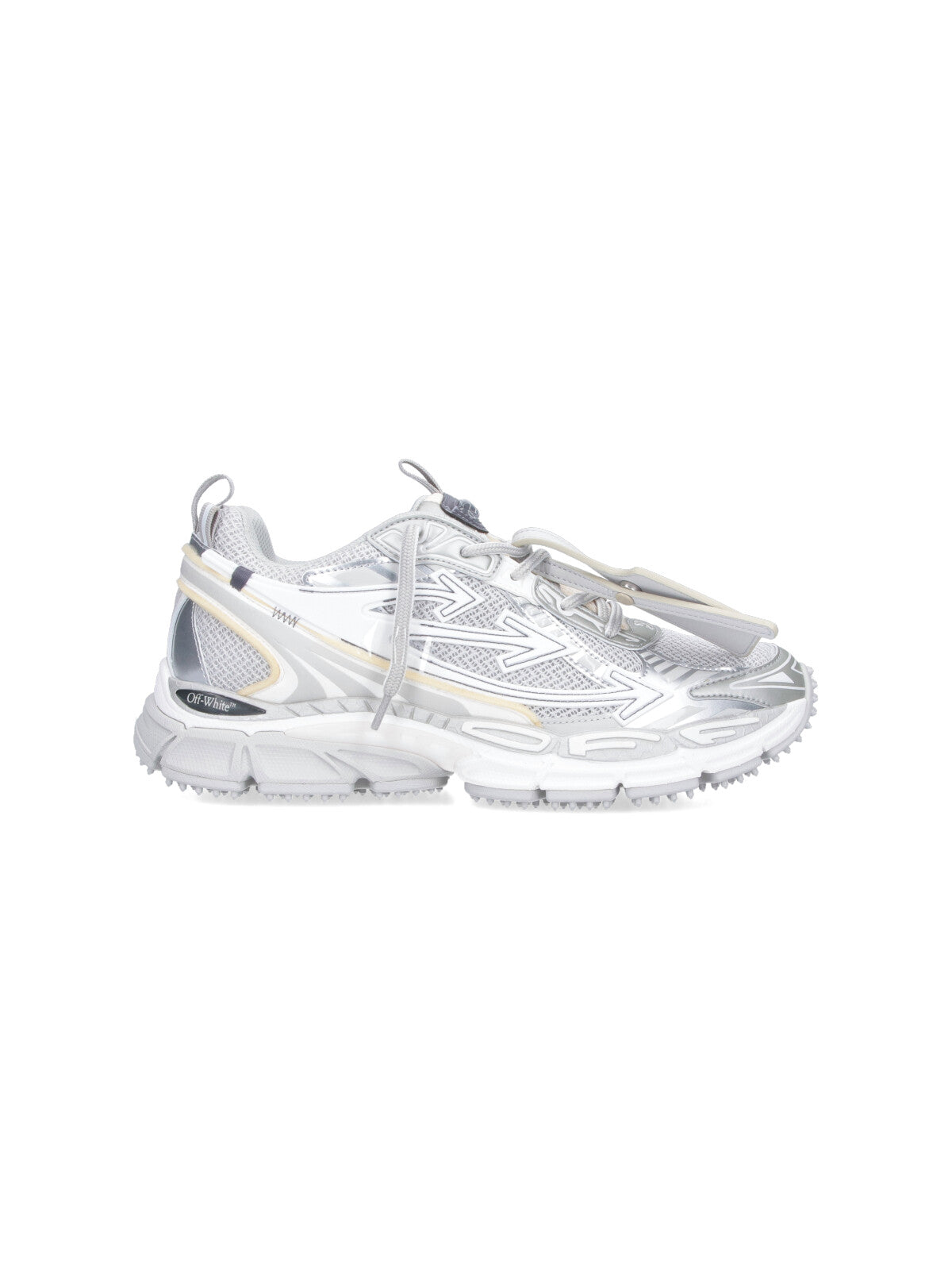 Grey Contemporary Mesh Upper Sneakers