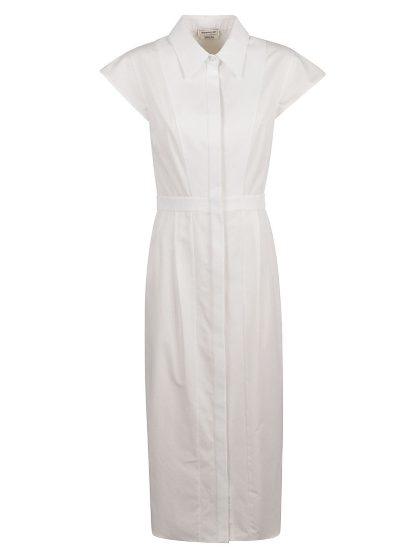 Structured Cap Sleeve Dress