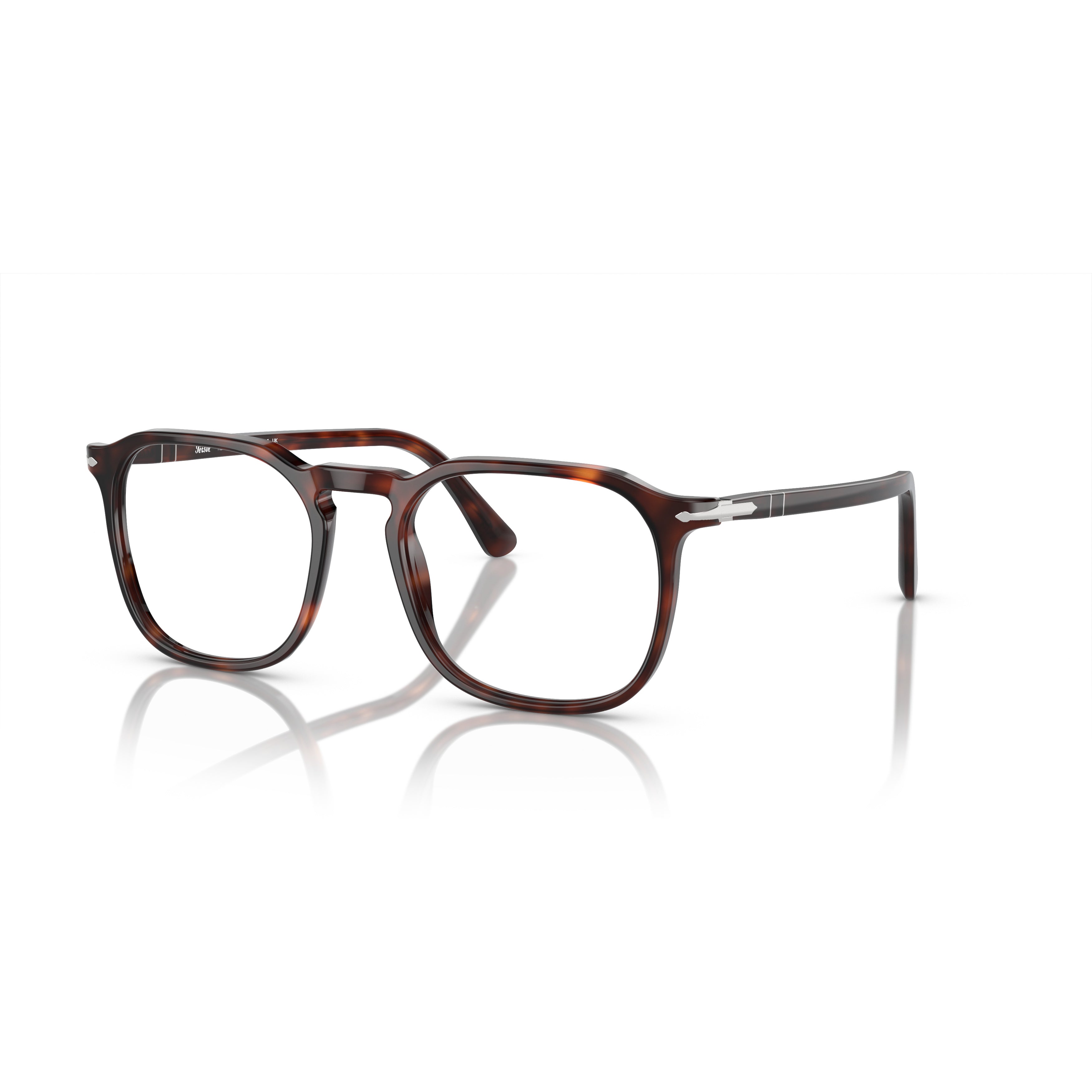 0po3337v Square Acetate Eyeglasses with Tortoiseshell Pattern