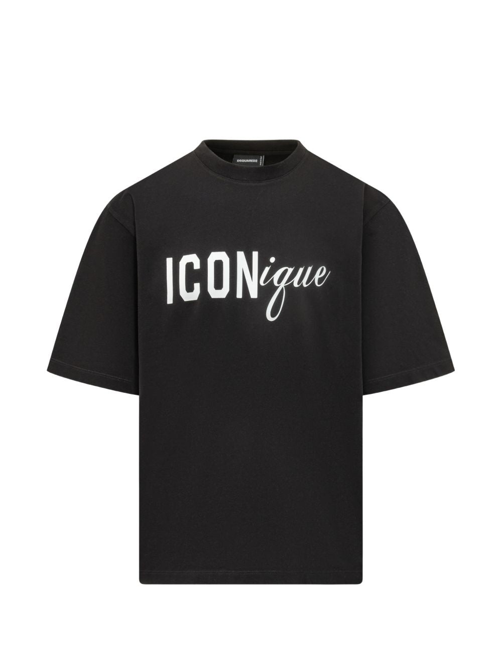 Loose Fit Crew Neck T-Shirt with Bold Print