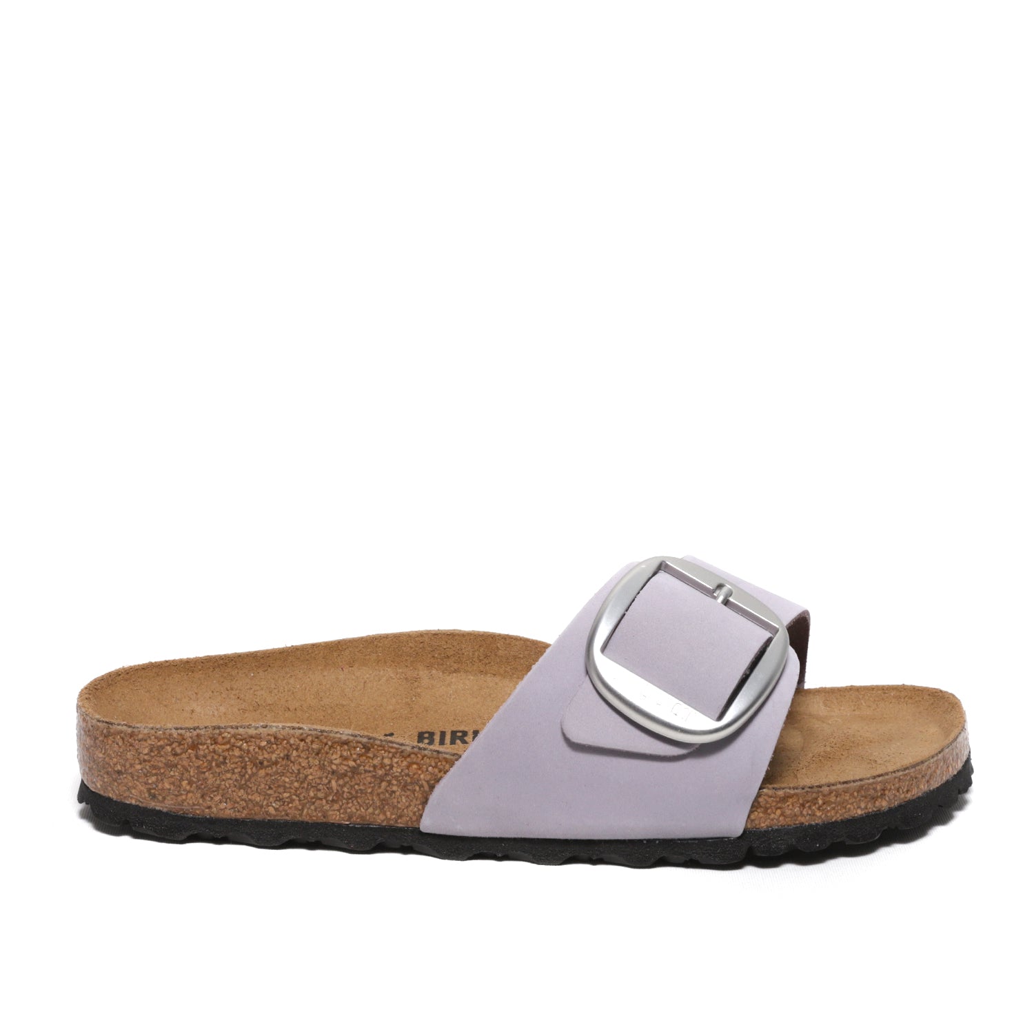 Madrid Big Buckle Nubuck Slipper Purple