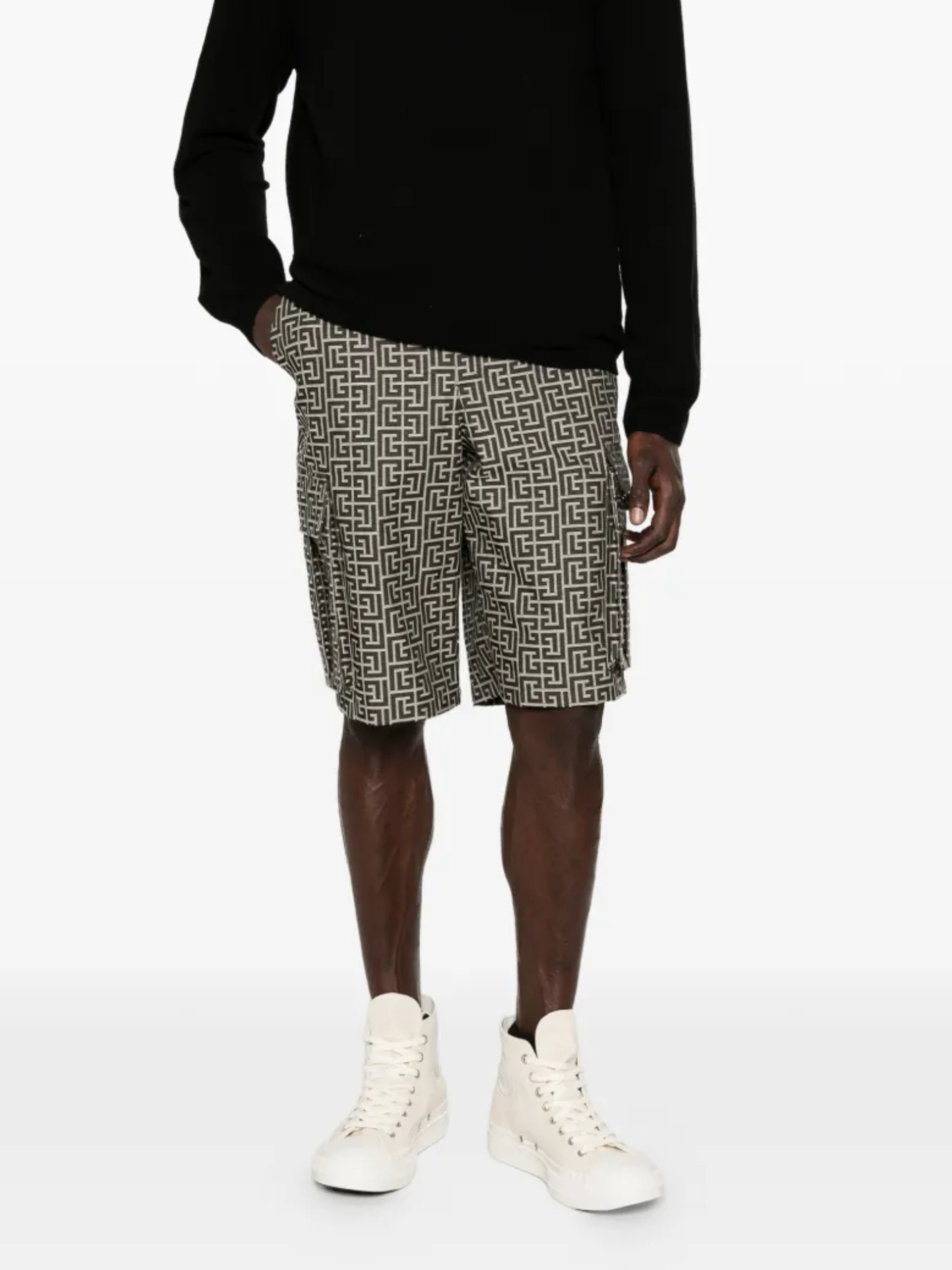 Black Shorts Relaxed Cargo Shorts