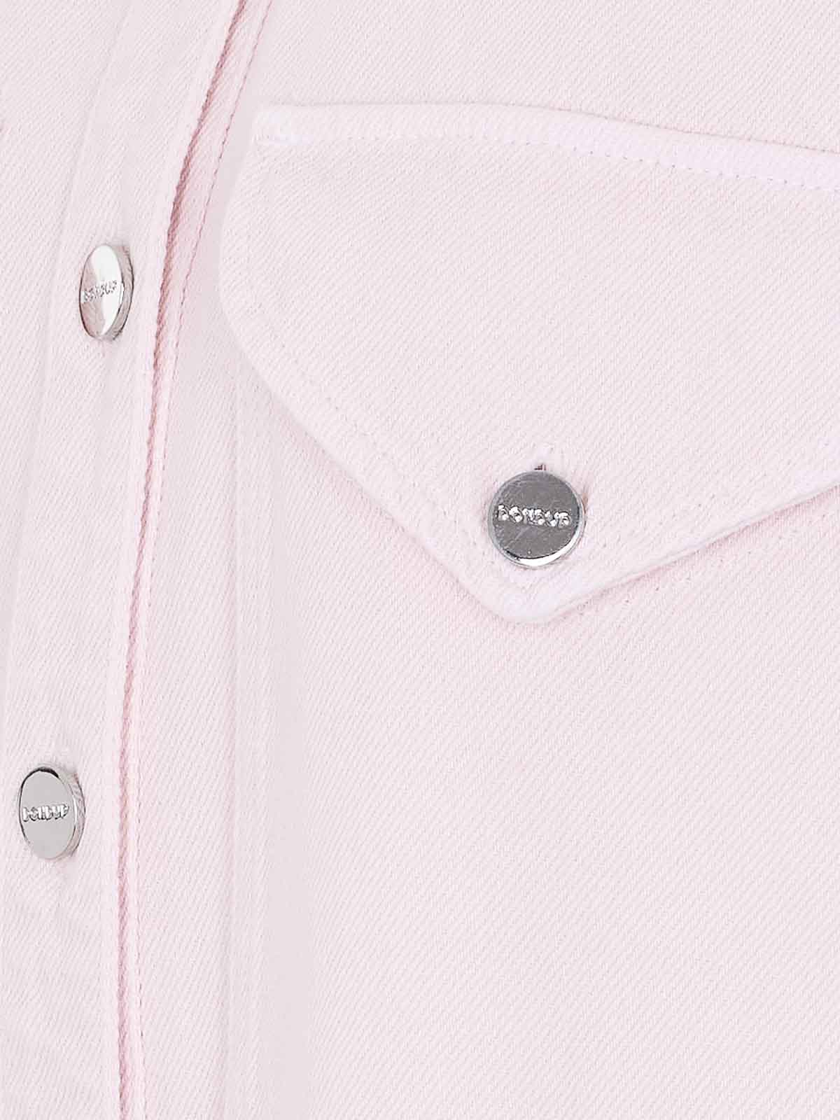 Pink Cotton Casual Overshirt