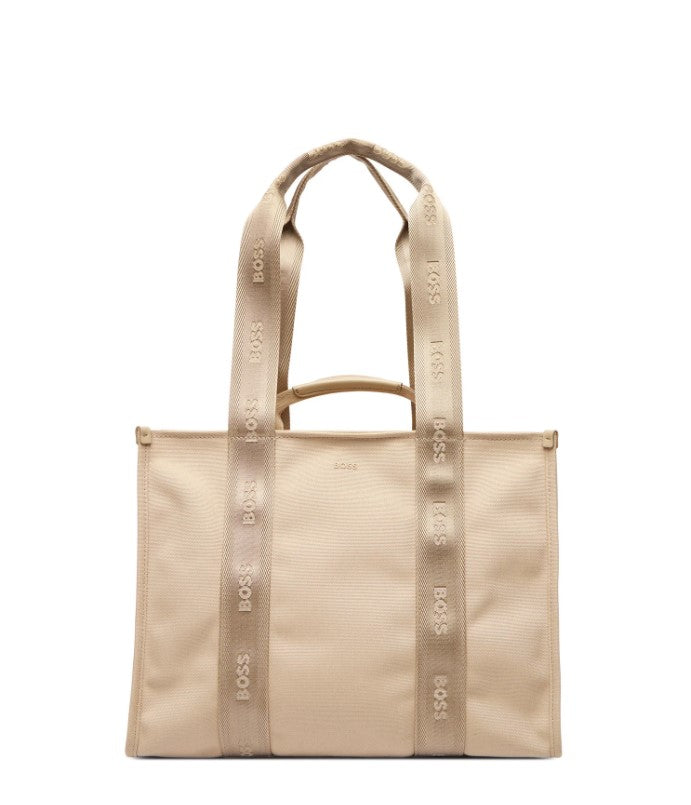 Beige Sandy Tote Shoulder Bag