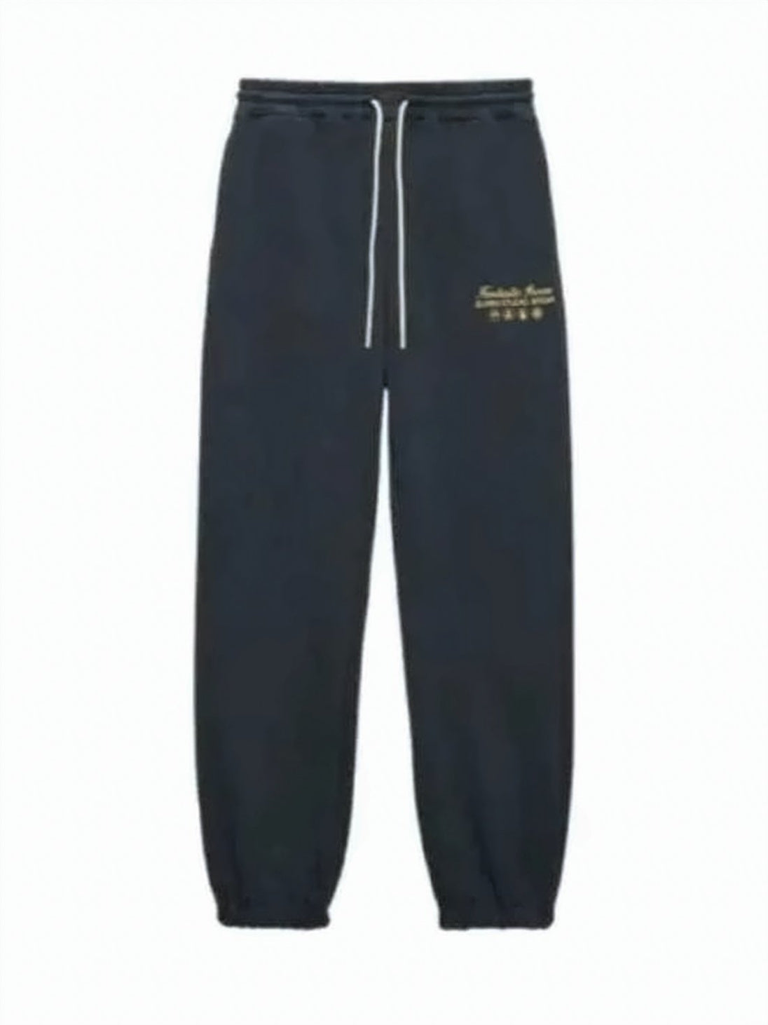 Black Jogger Pants with Subtle Logo Detail