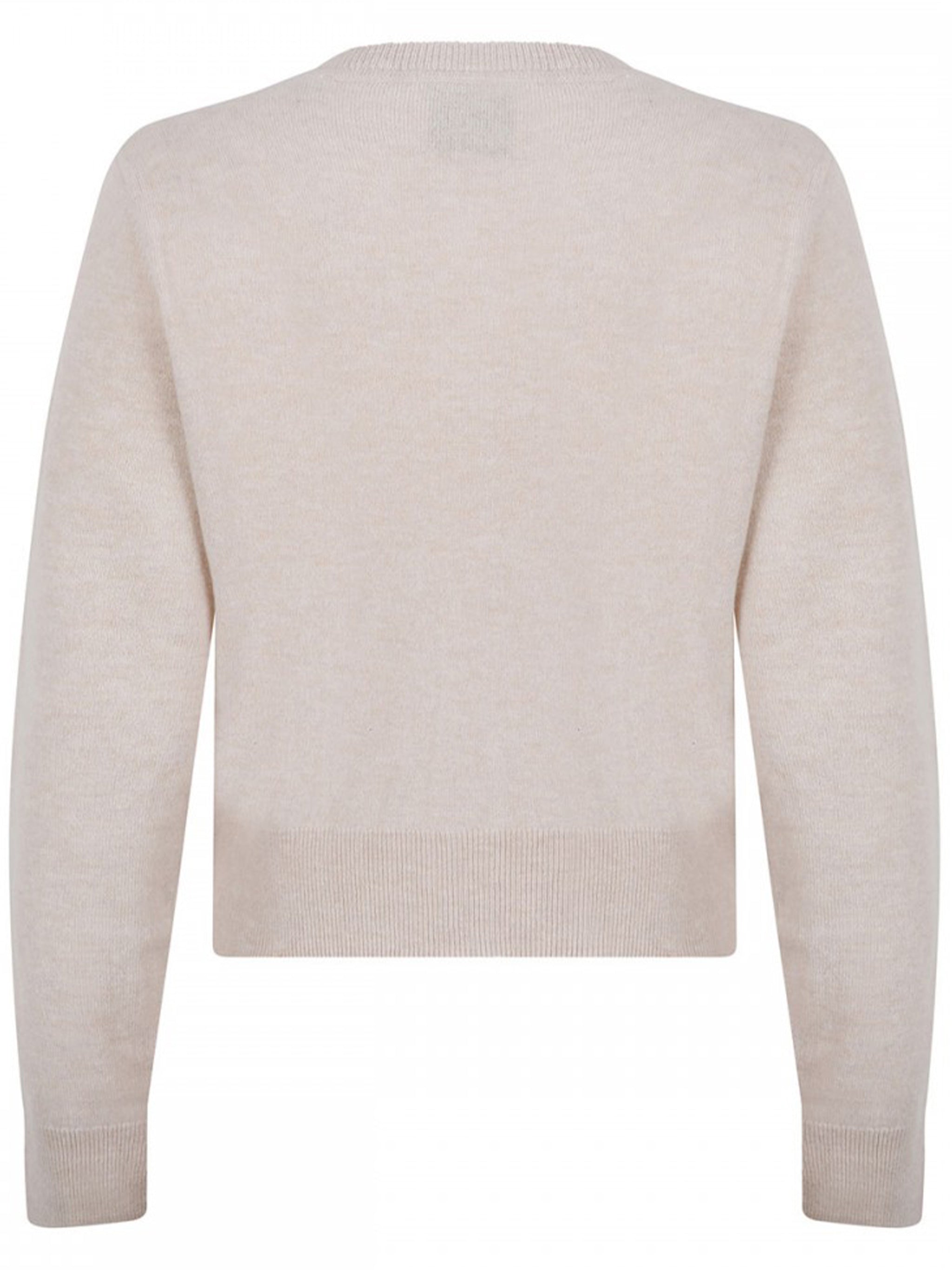 Cropped Cardigan with Button-Down Front and Ribbed Detailing