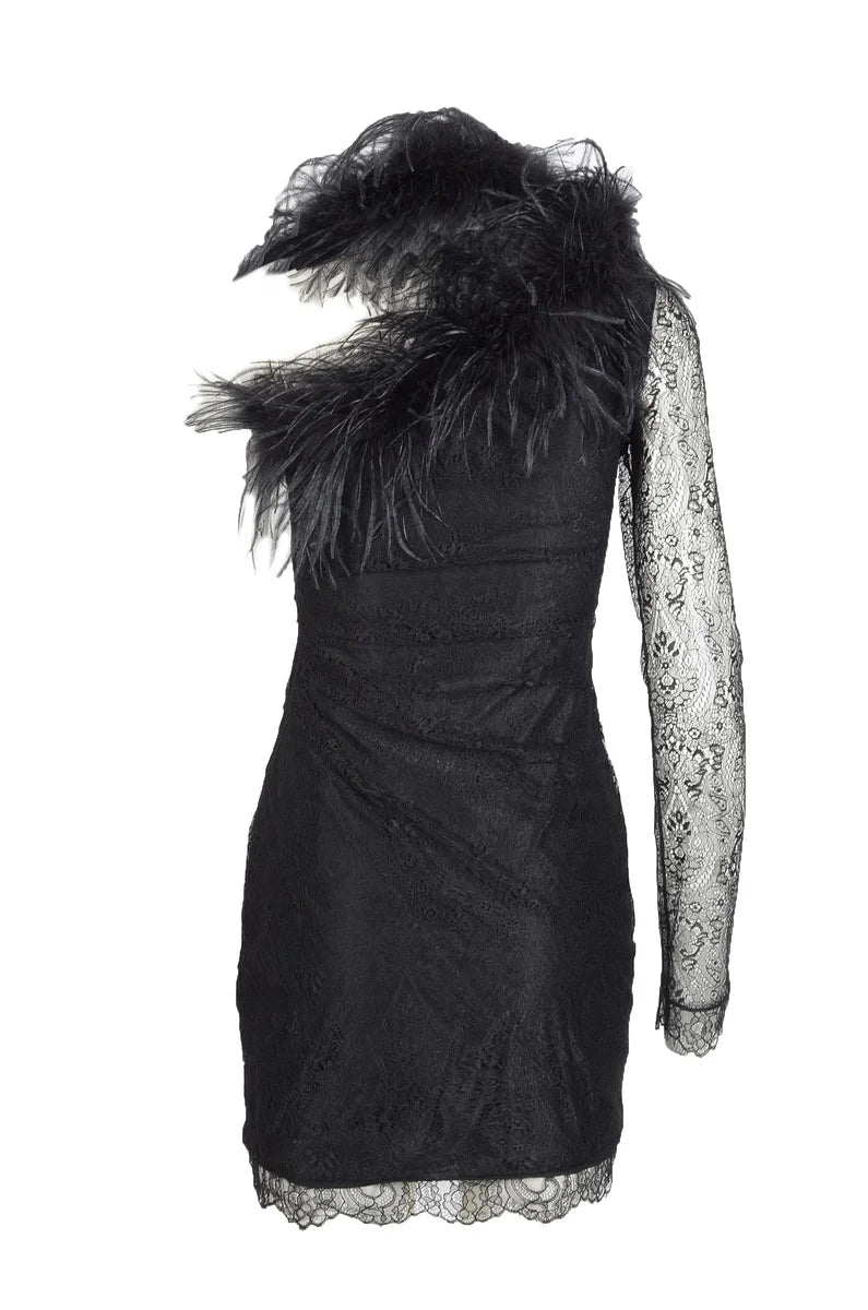 Viscose Polyamide Dress - Black