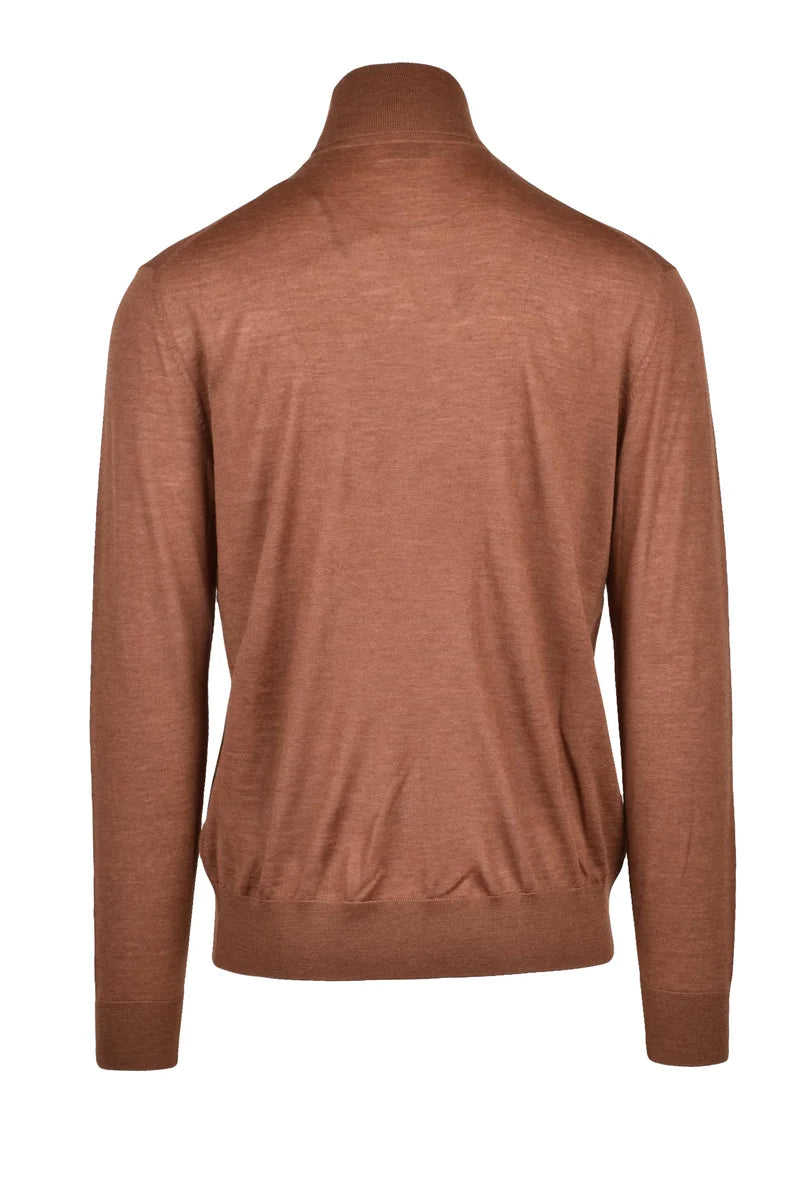 Wool Turtleneck - Brown