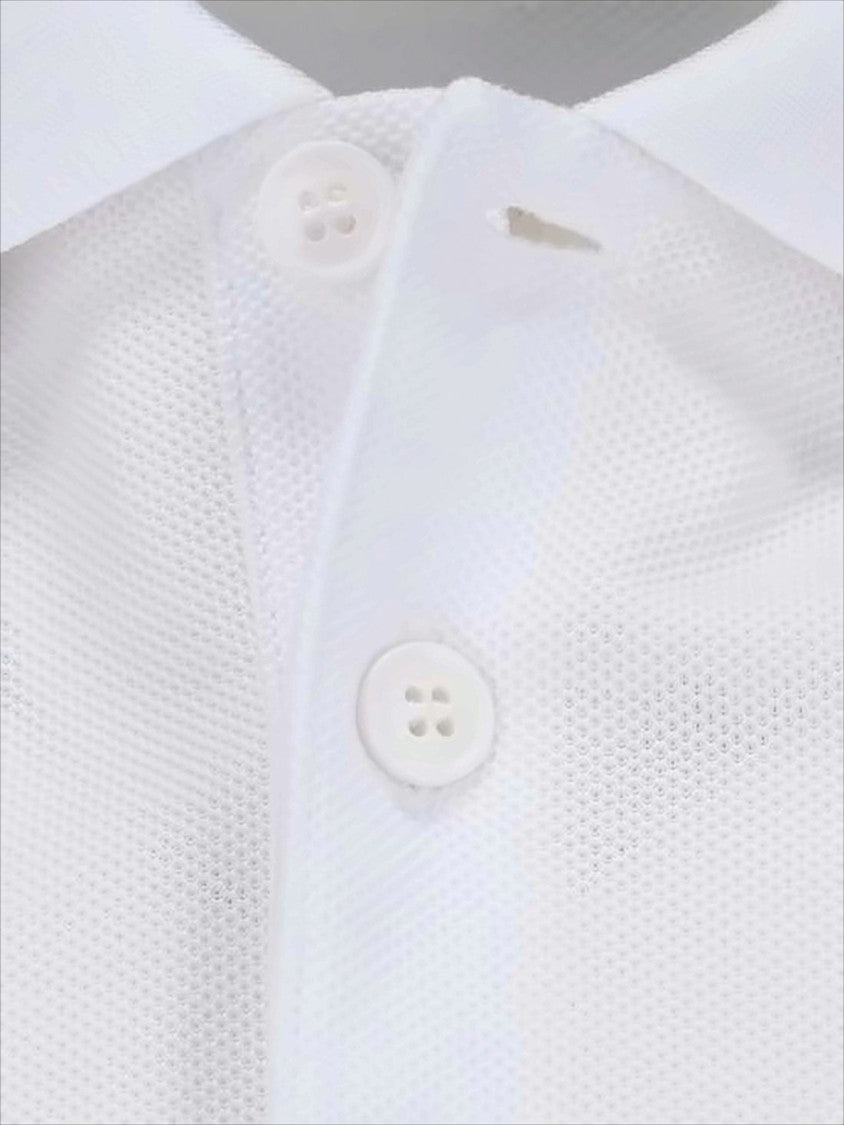 Textured Cotton Polo Shirt