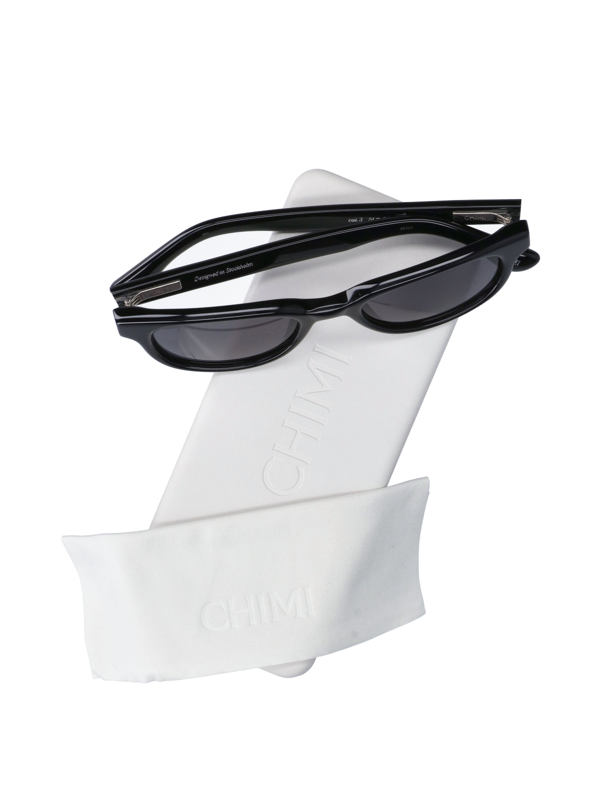 Black Lyra Rectangular Acetate Minimalist Sunglasses
