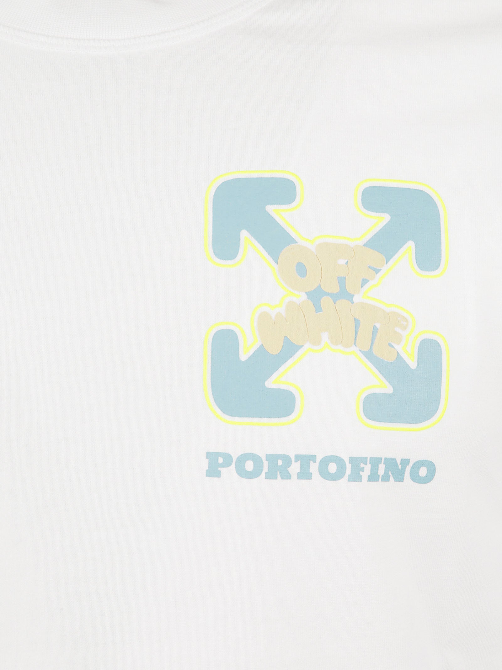 Cropped Short-Sleeve Cotton T-Shirt with Graphic Prints
