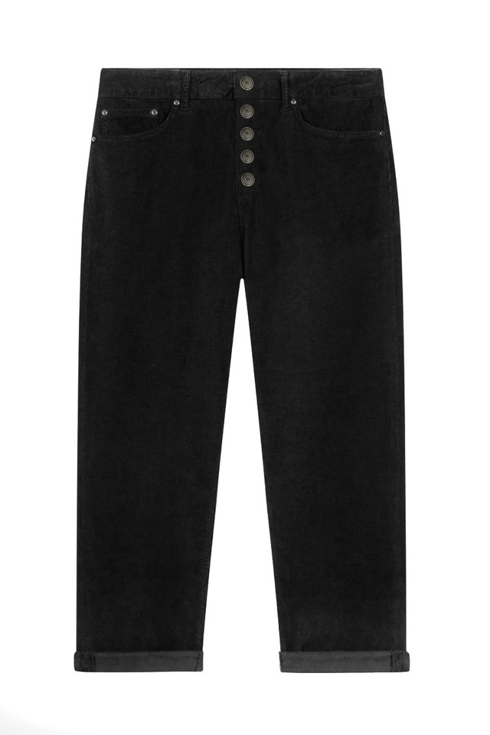 Black Trousers With Tapered Leg