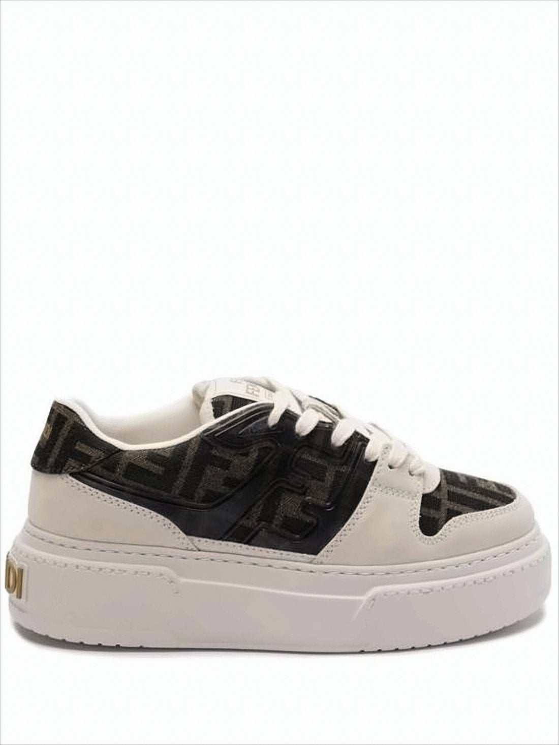 Chunky Platform Low-Top Sneakers with Monogram Design