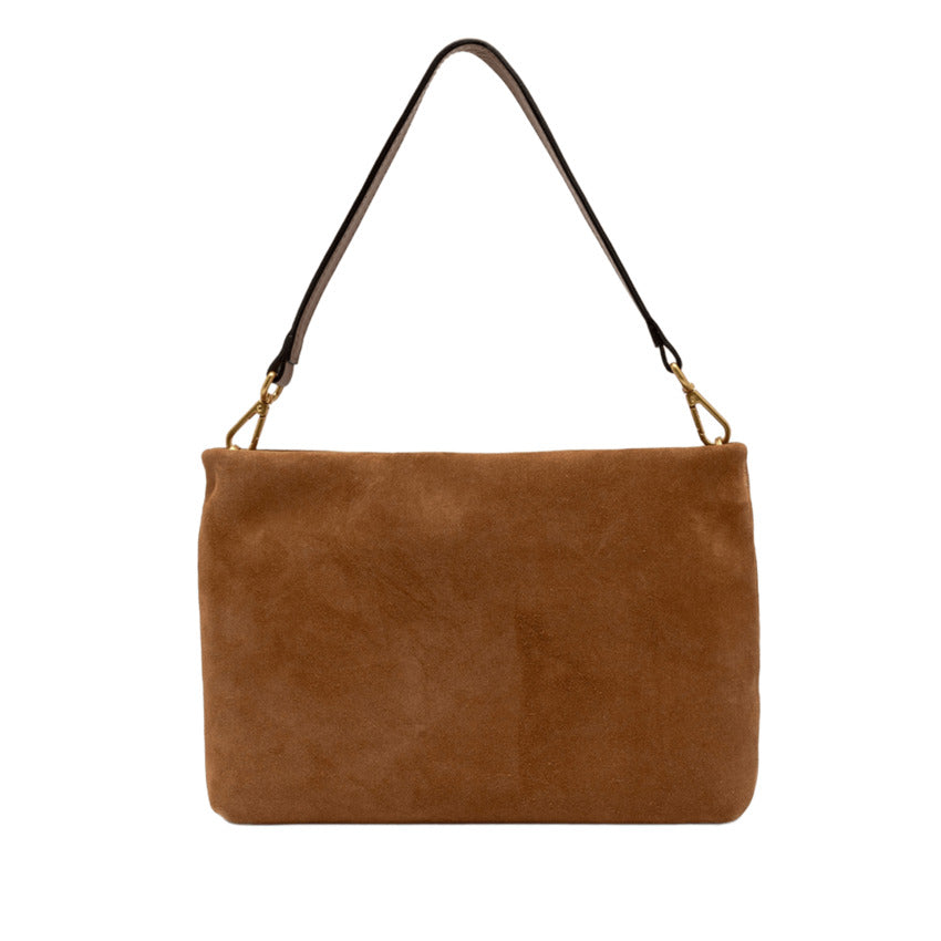 Rectangular Suede Handbag