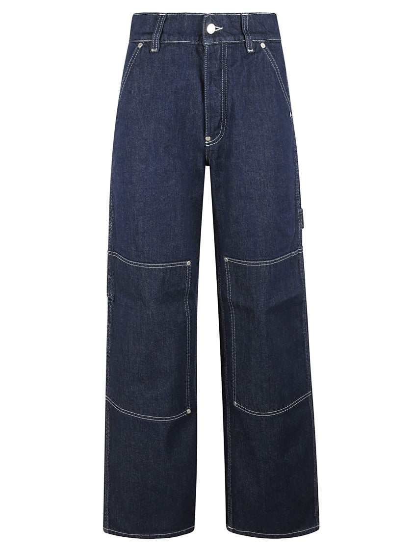 Relaxed Wide-Leg Jeans With High Waist